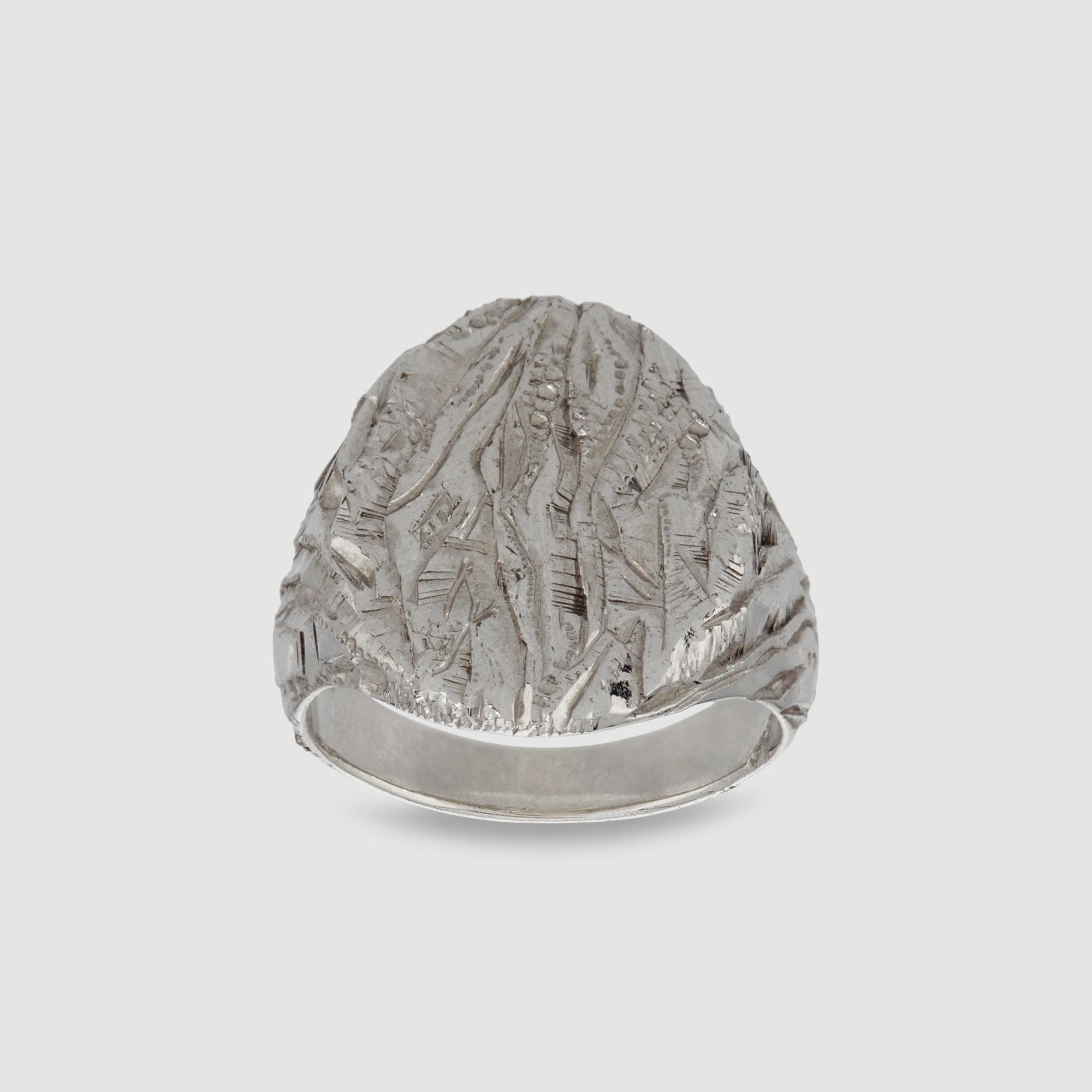 Castro Silver Japanese Chisel Ring by CASTRO