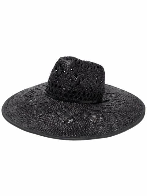 wide brim raffia hat by CATARZI