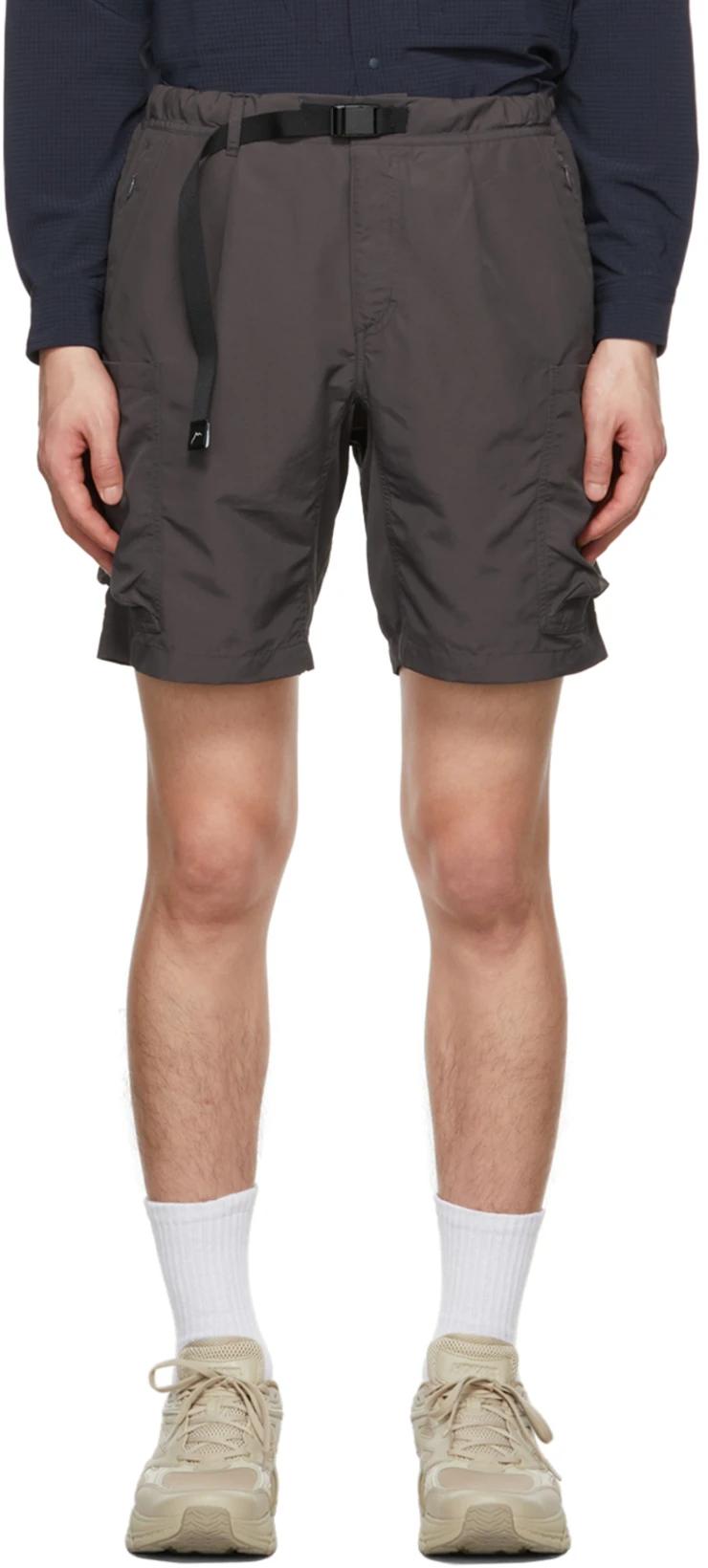 Gray Multi-Pocket Shorts by CAYL