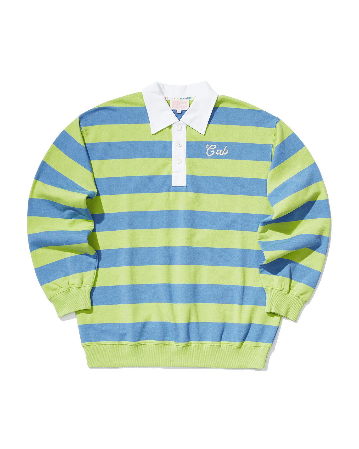 Striped polo sweatshirt by CCAABB