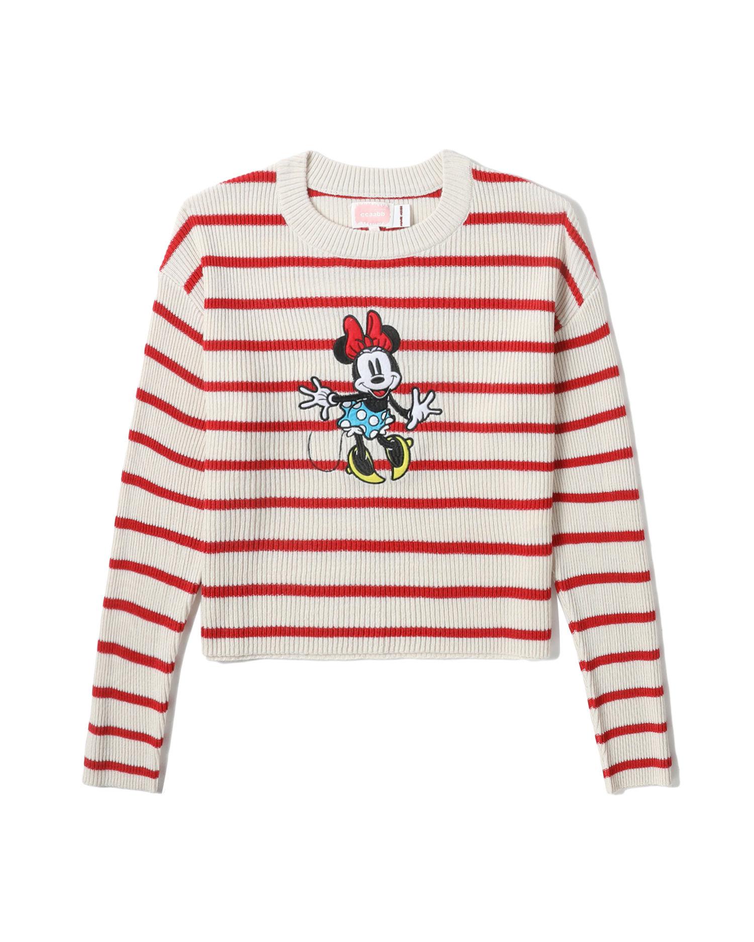 X Disney Minnie Mouse striped knit top by CCAABB