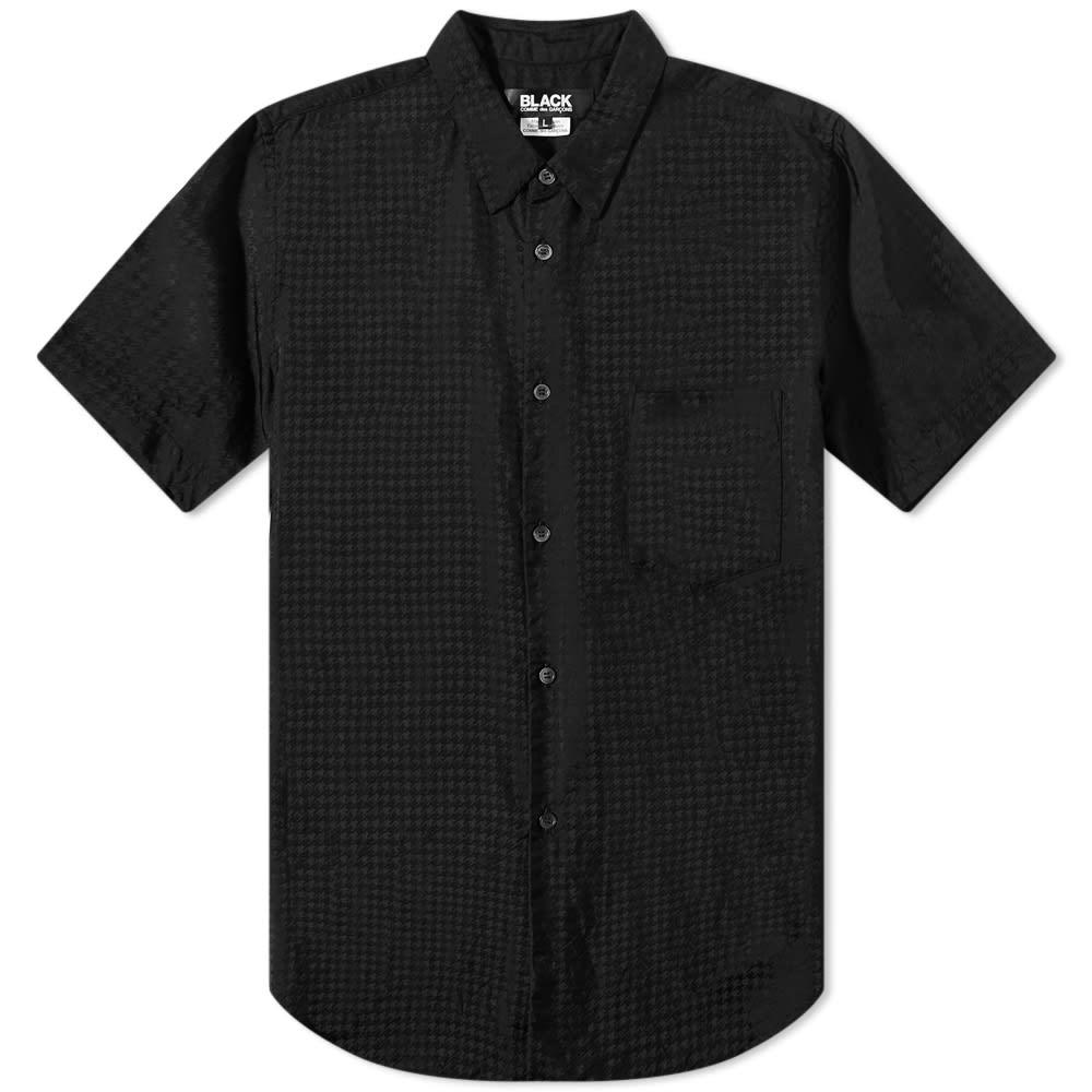 CDG Black Houndstooth Short Sleeve Shirt by CDG BLACK