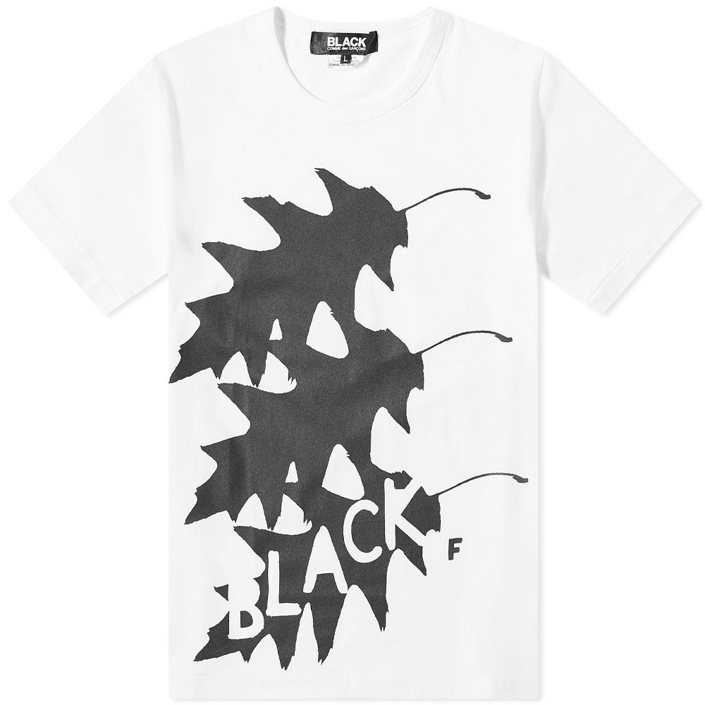 CDG Black X Filip Pagowski Leaf Logo Tee by CDG BLACK