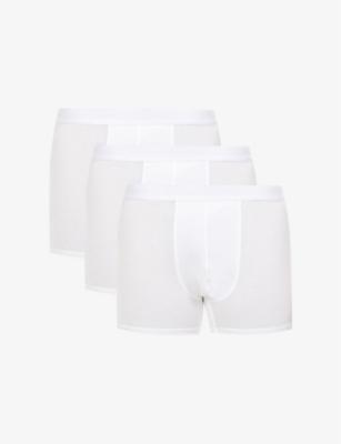 Zimmerli Synthetic 700 Pureness Jersey Trunks in White for Men Mens Clothing Underwear Boxers briefs 
