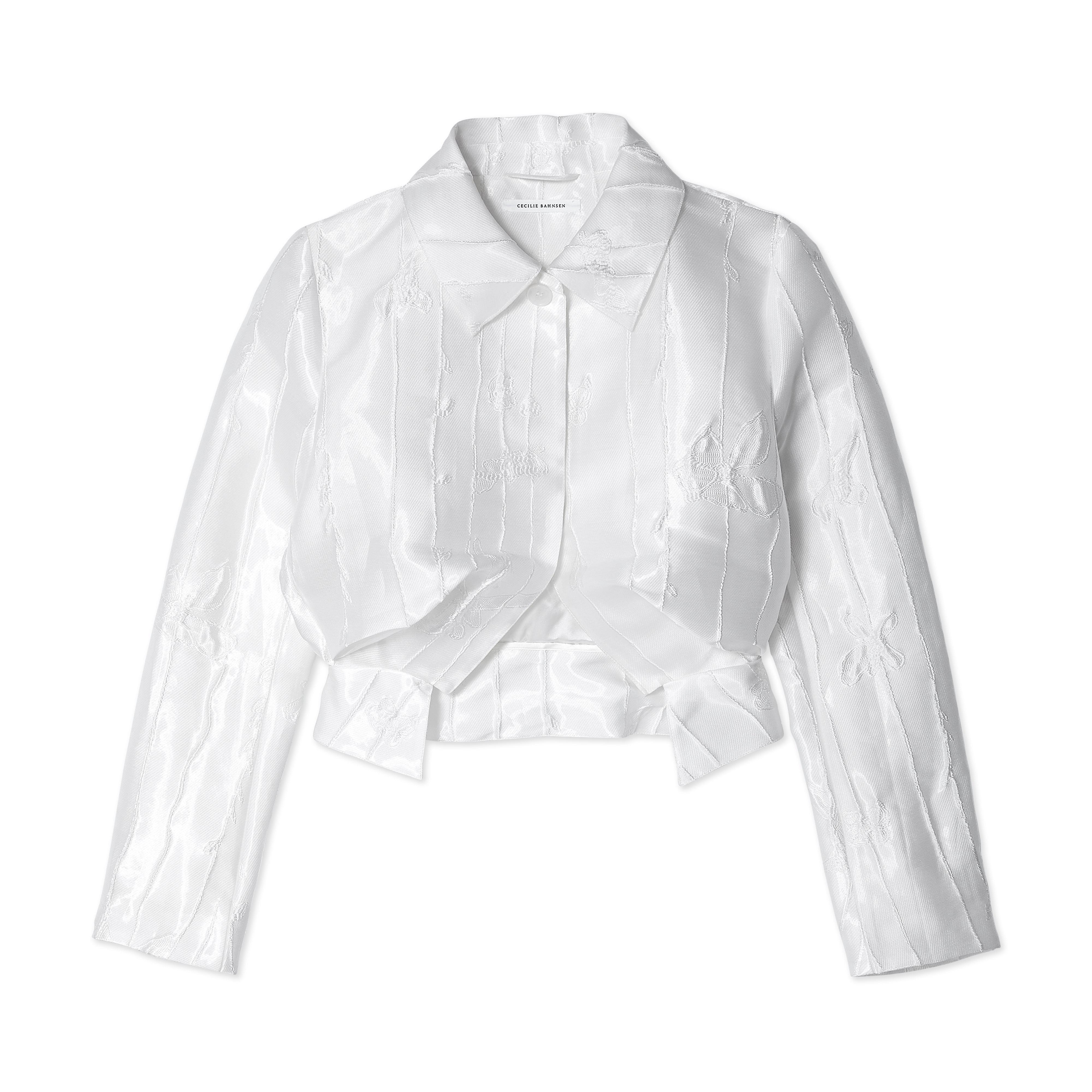 Cecilie Bahnsen Flynn Jacket (White) by CECILIE BAHNSEN