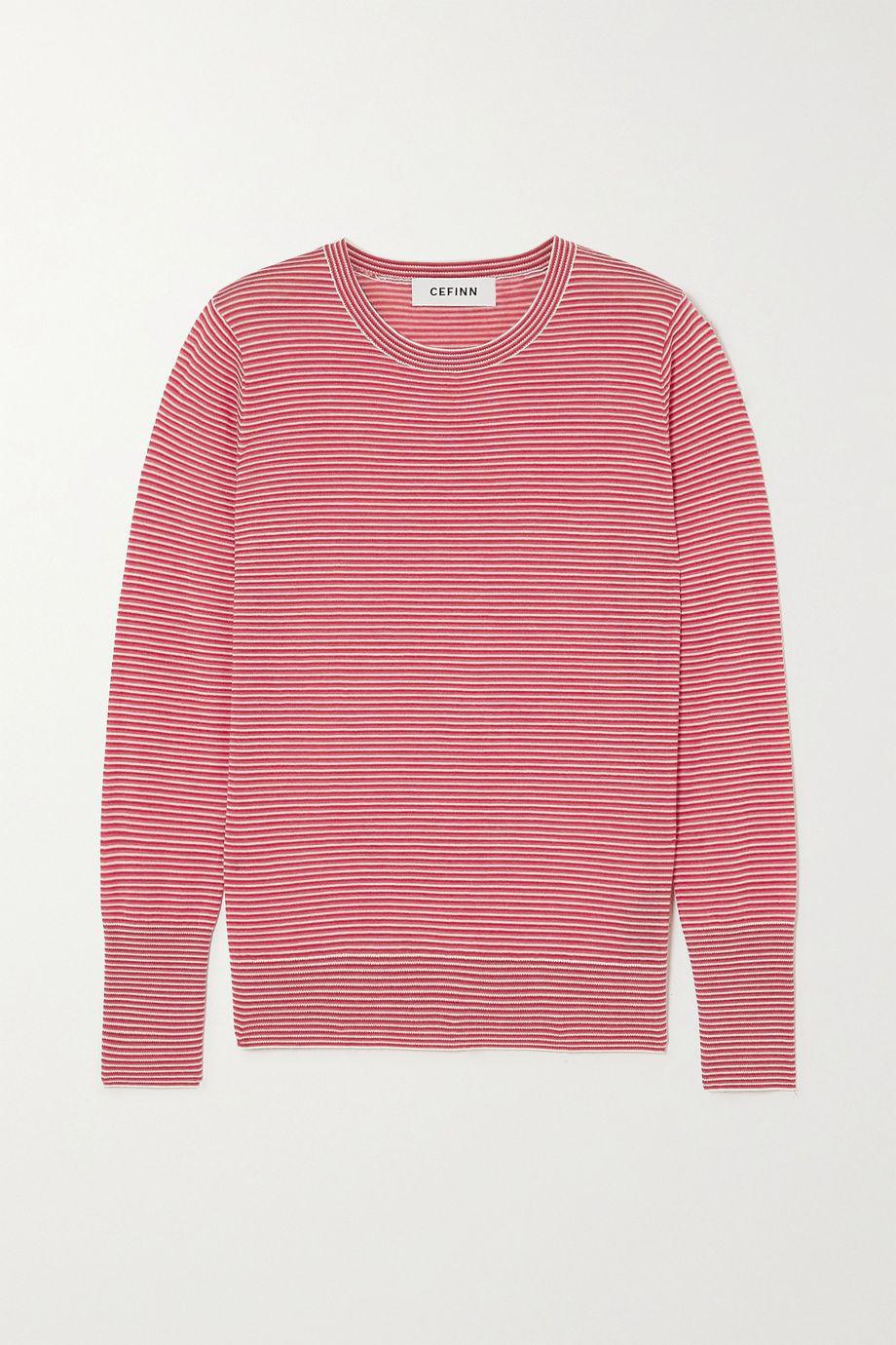 Jodi striped merino wool sweater by CEFINN