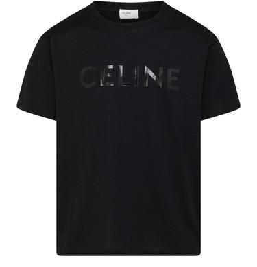 Loose Celine Vinyl T-Shirt in cotton jersey by CELINE