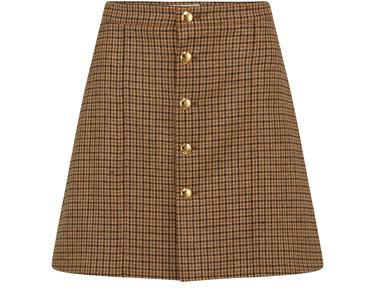Short skirt in checked wool by CELINE