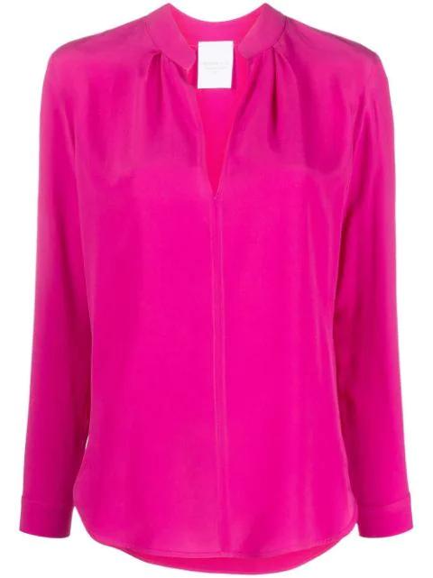 V-neck long-sleeve blouse by CENERE GB