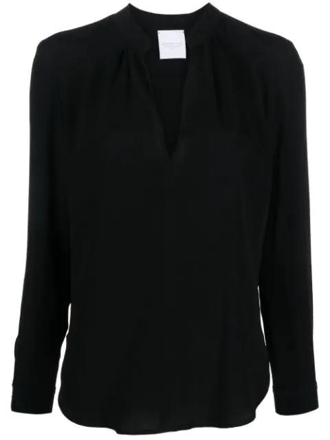 V-neck long-sleeve blouse by CENERE GB