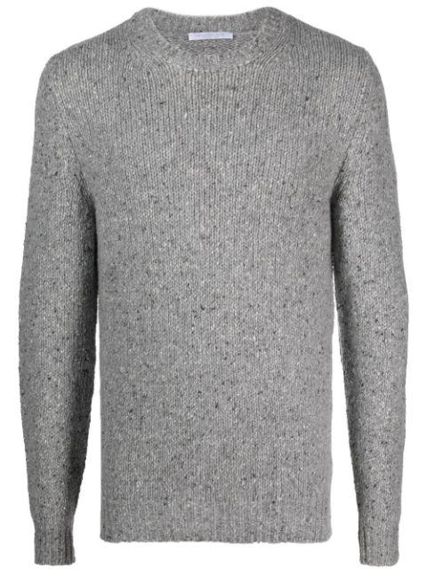 chunky-knit crew neck jumper by CENERE GB
