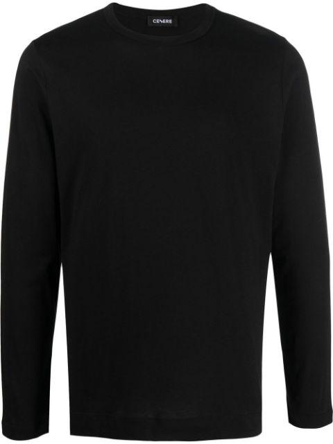 long-sleeve cotton T-shirt by CENERE GB