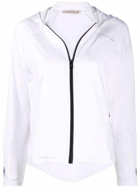 embroidered-logo zip-up hoodie by CESARE PACIOTTI
