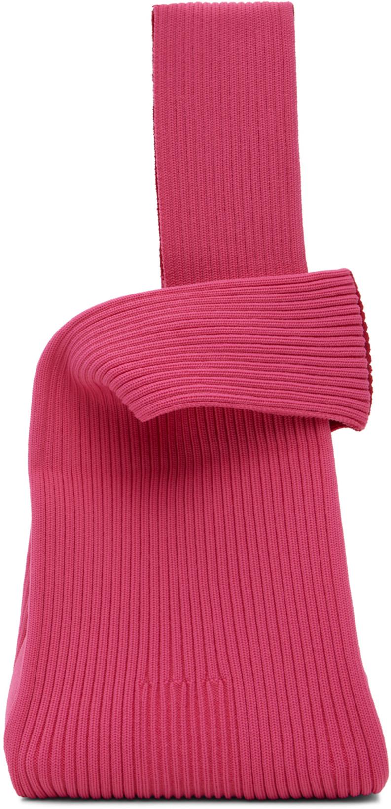 SSENSE Exclusive Pink Notched Rib Tote by CFCL