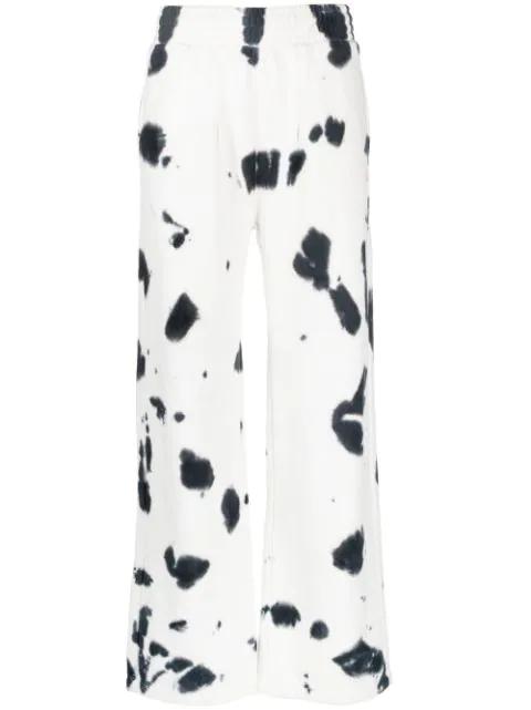 cow-print wide-leg trousers by CHAMPION