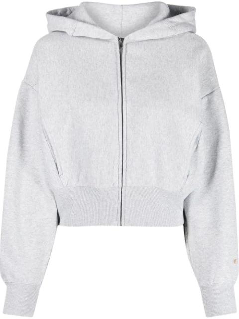 cropped zip-up hoodie by CHAMPION