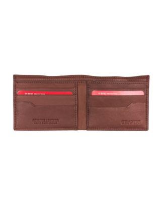 Men's Leather RFID Bi-Fold Wallet in Gift Box by CHAMPS