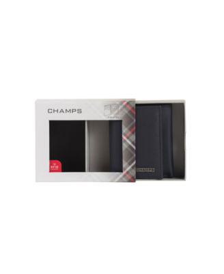 Men's Leather RFID Tri-Fold Wallet in Gift Box by CHAMPS