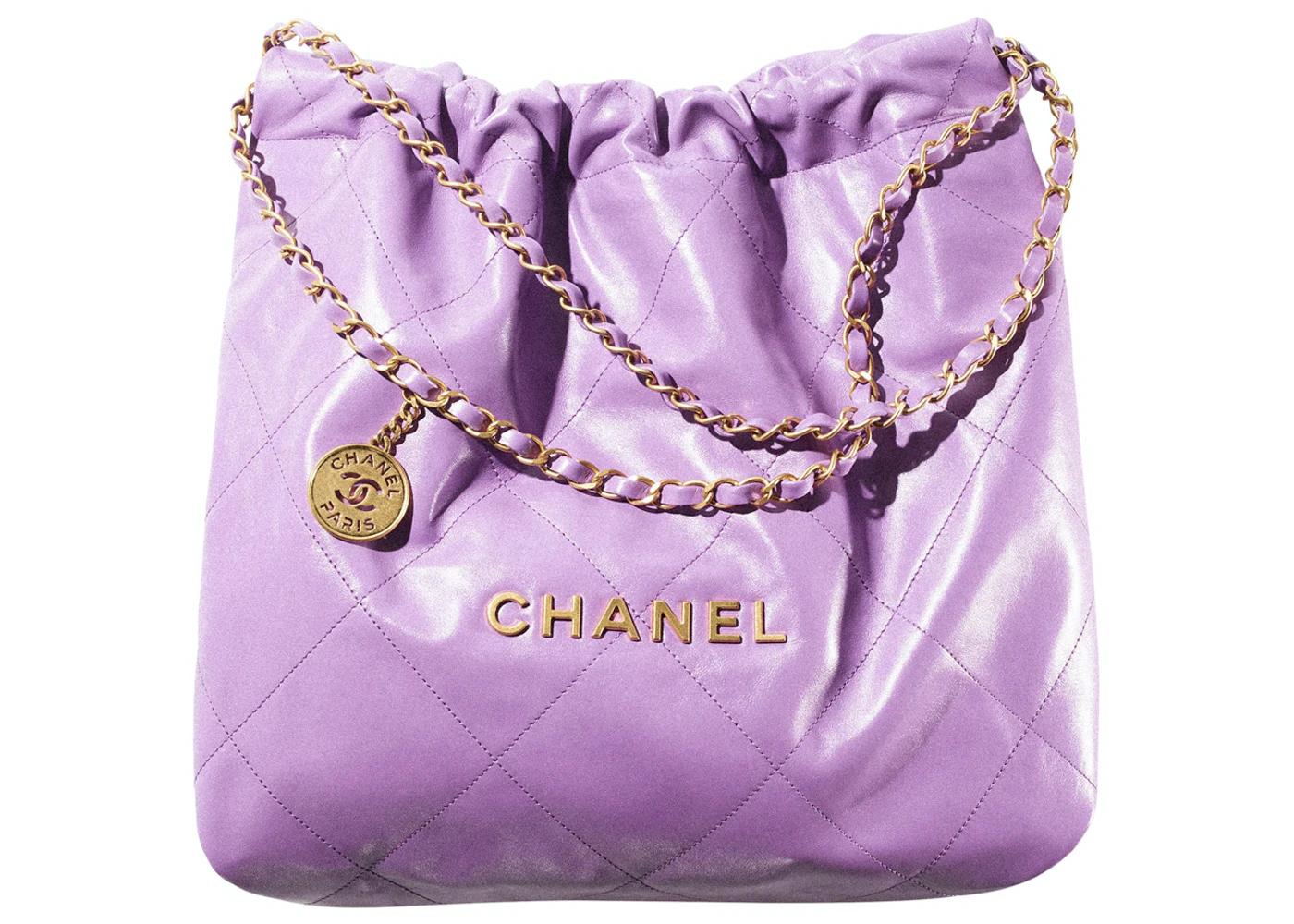22 Handbag 22S Calfskin Purple by CHANEL