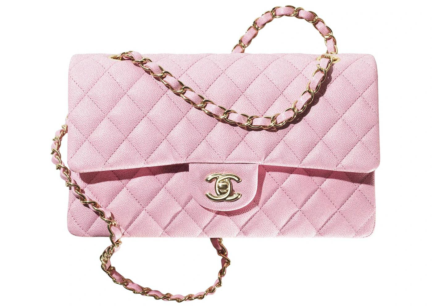 Classic Flap Handbag Medium 22S Calfskin Pink by CHANEL