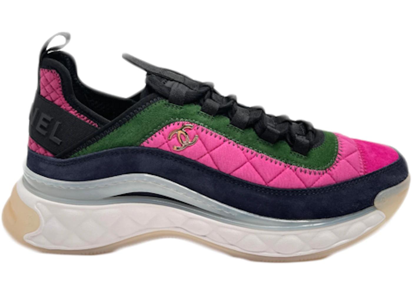 Low Top Trainer Pink Green by CHANEL