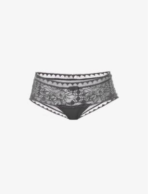 Day to Night lace-embroidered mid-rise stretch-woven briefs by CHANTELLE