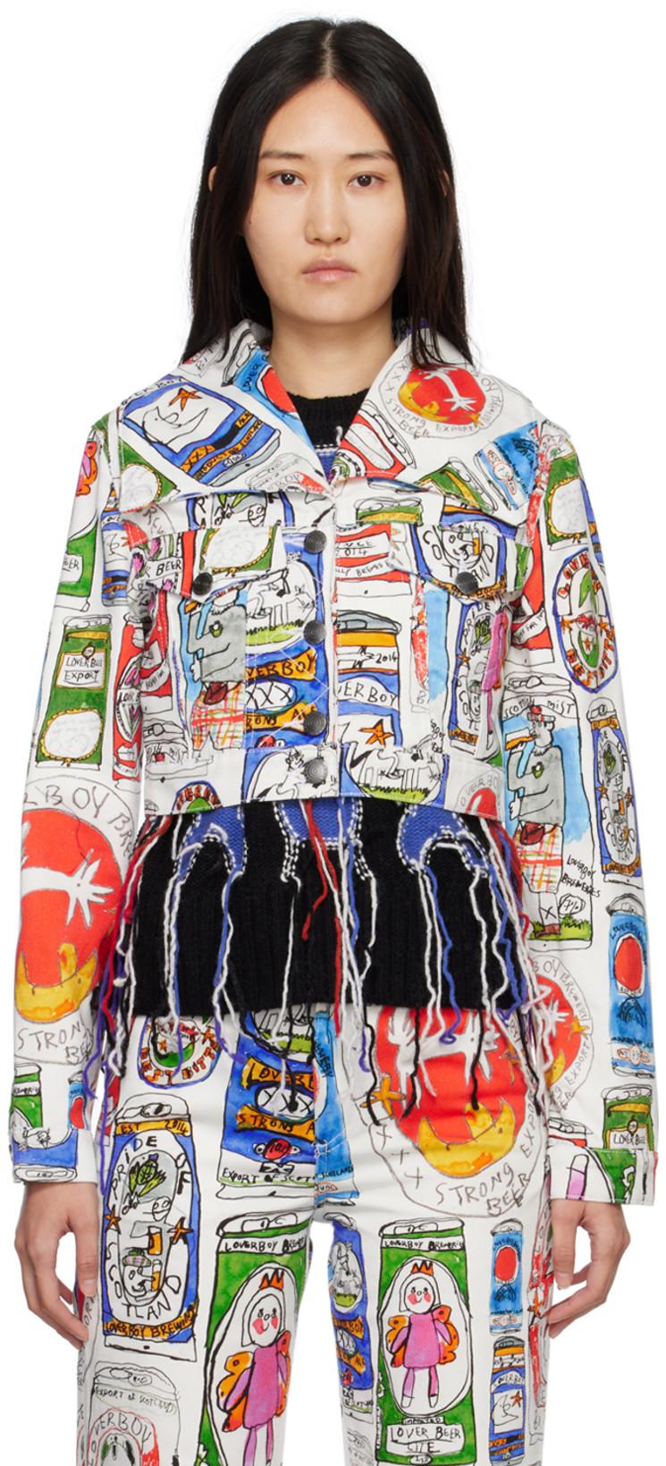 Multicolor Art Denim Jacket by CHARLES JEFFREY LOVERBOY