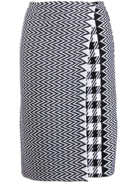 patterned pencil skirt by CHARLOTT