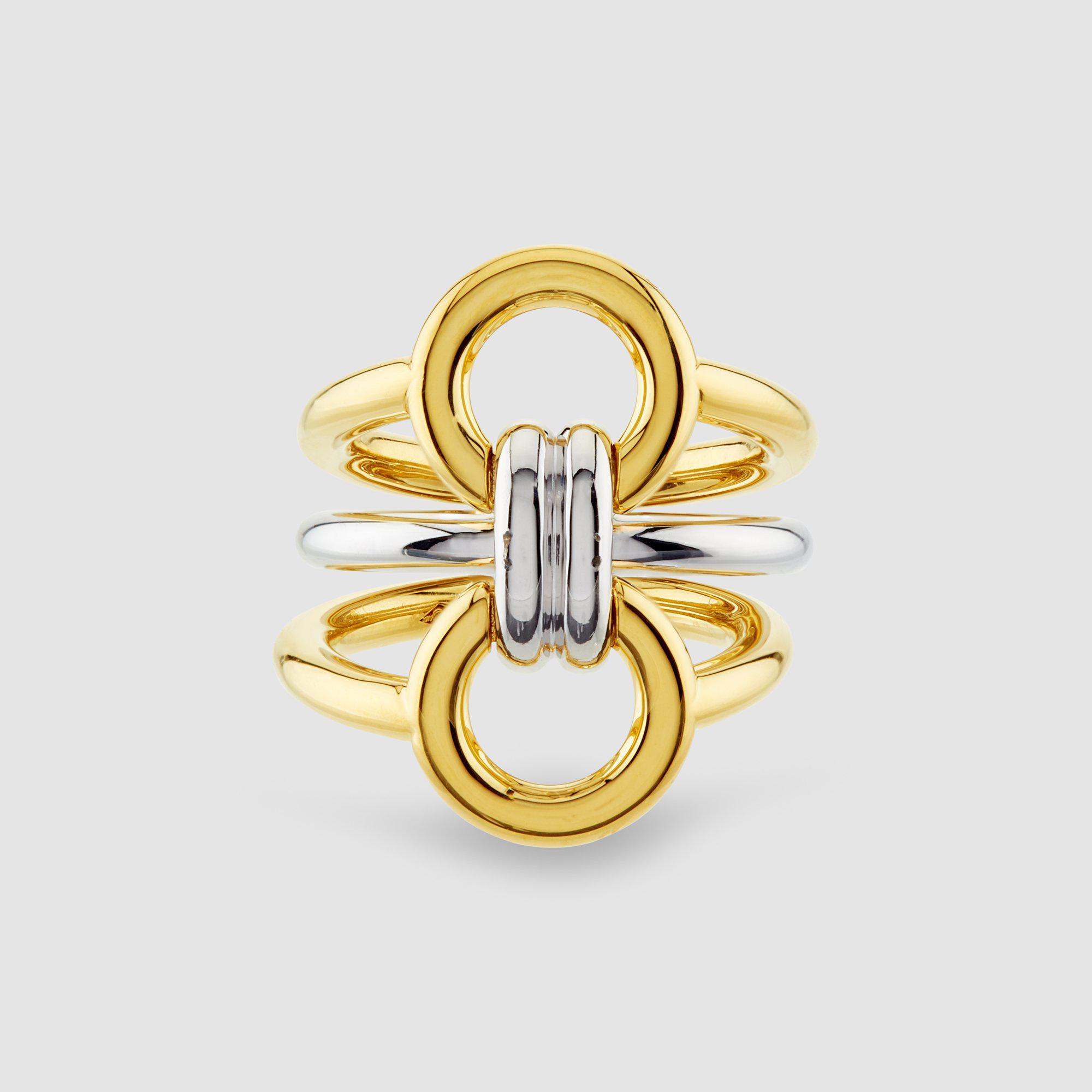 Charlotte Chesnais Tryptich Ring Gold by CHARLOTTE CHESNAIS