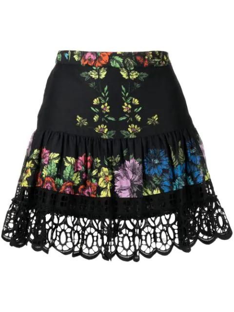 Eibis floral-print mini skirt by CHARO RUIZ IBIZA