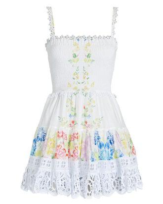 Zinnia Lace-Trimmed Floral Mini Dress by CHARO RUIZ IBIZA