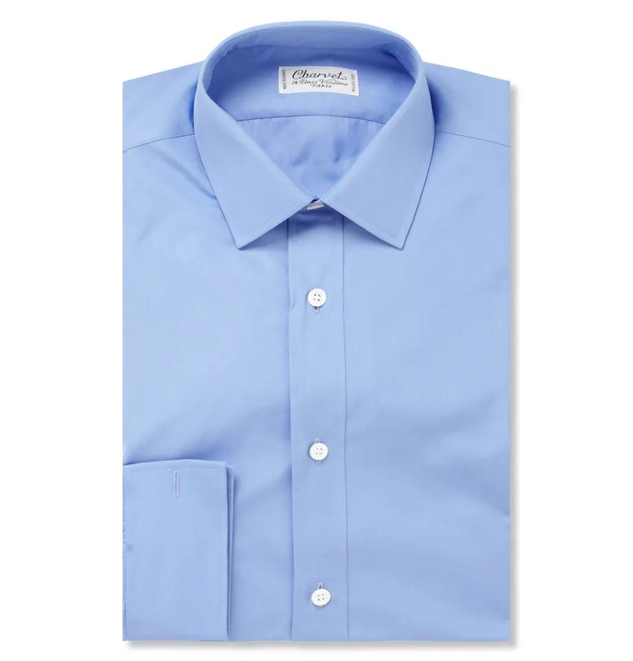 Blue Cotton Shirt by CHARVET