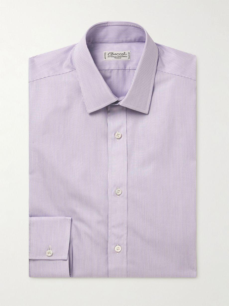 Double Striped Cotton-Poplin Shirt by CHARVET