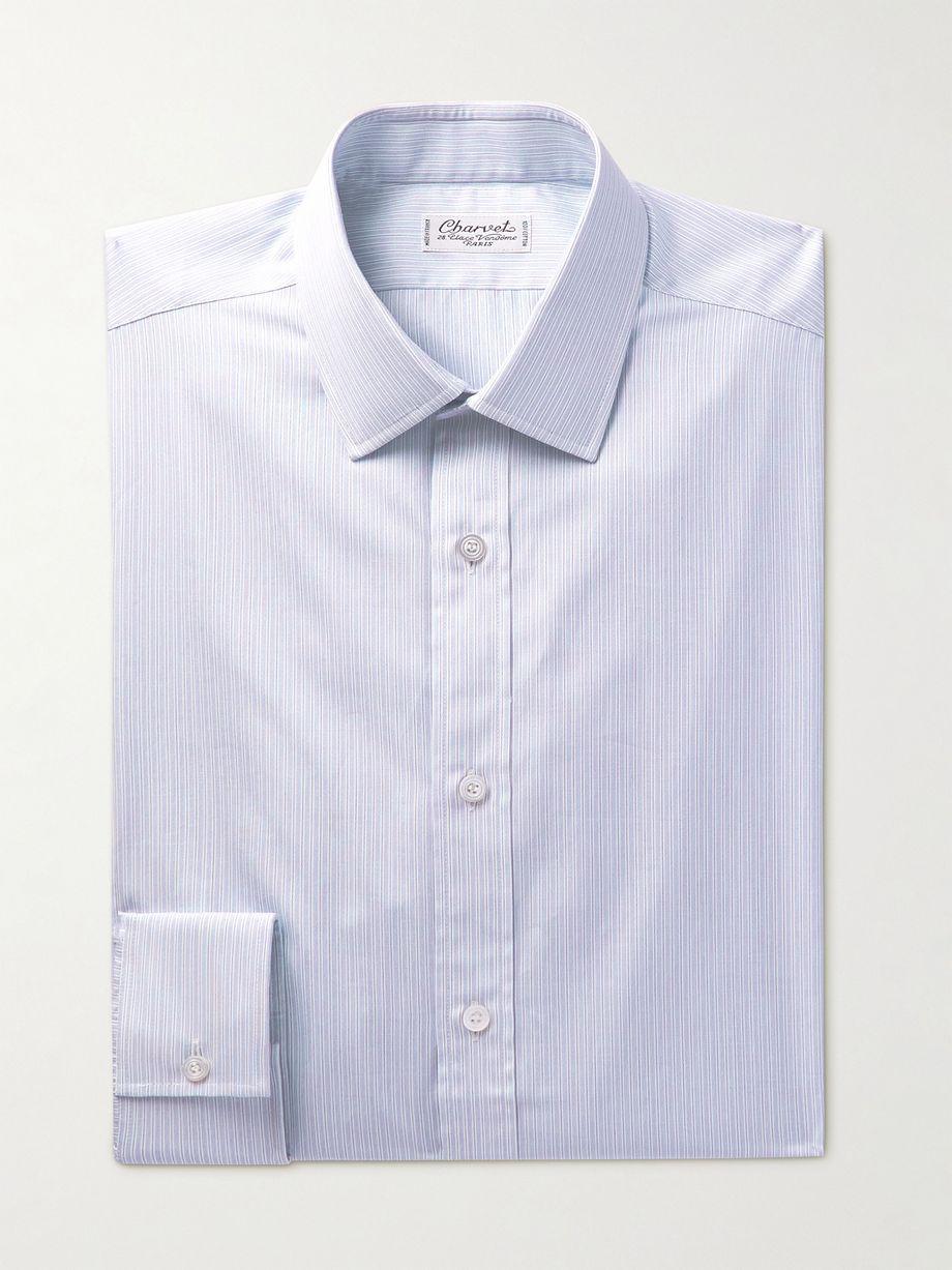 Striped Cotton-Poplin Shirt by CHARVET