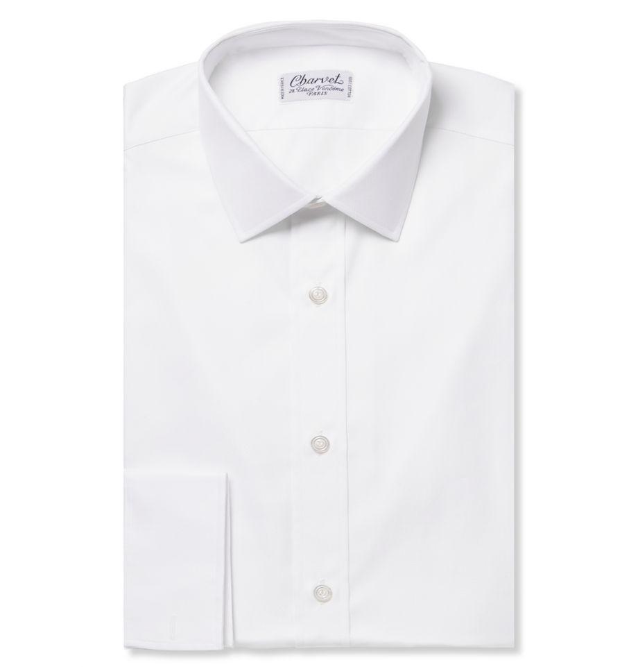 White Royal Slim-Fit Cotton Oxford Shirt by CHARVET