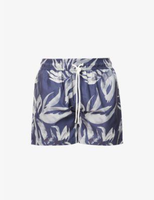 Classic graphic-print recycled-polyester swim shorts by CHE