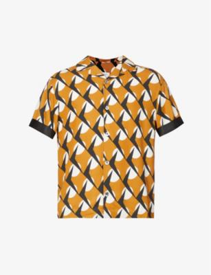 Valbonne graphic-print regular-fit woven shirt by CHE