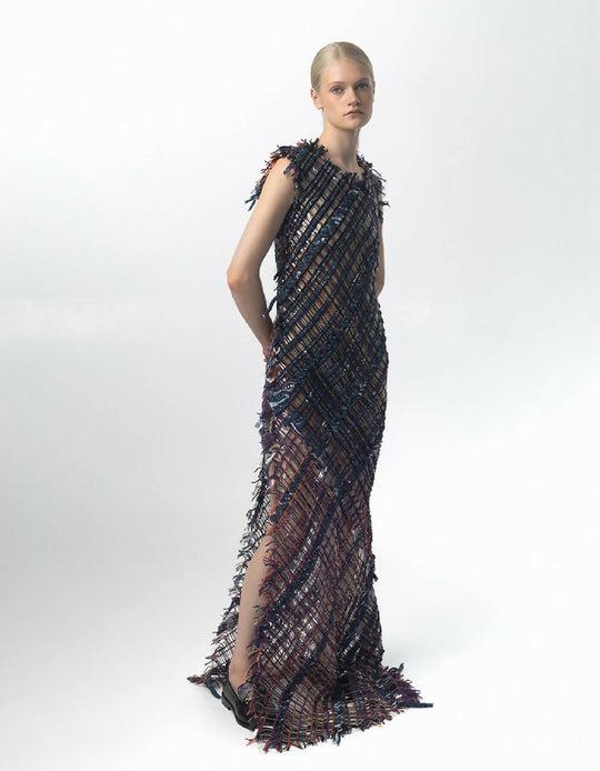 Hand Woven Dress by CHERESHNIVSKA