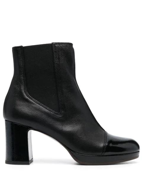 90mm leather ankle boots by CHIE MIHARA