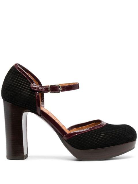 Yalo buckled suede pumps by CHIE MIHARA