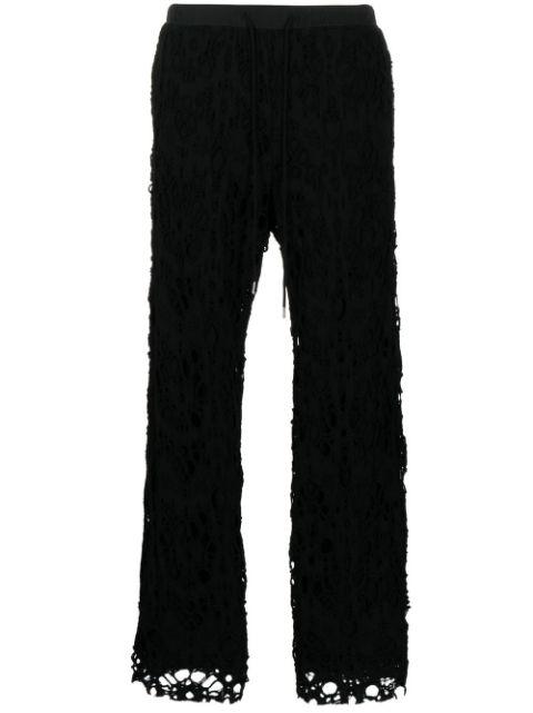 crochet-knit trousers by CHILDREN OF THE DISCORDANCE
