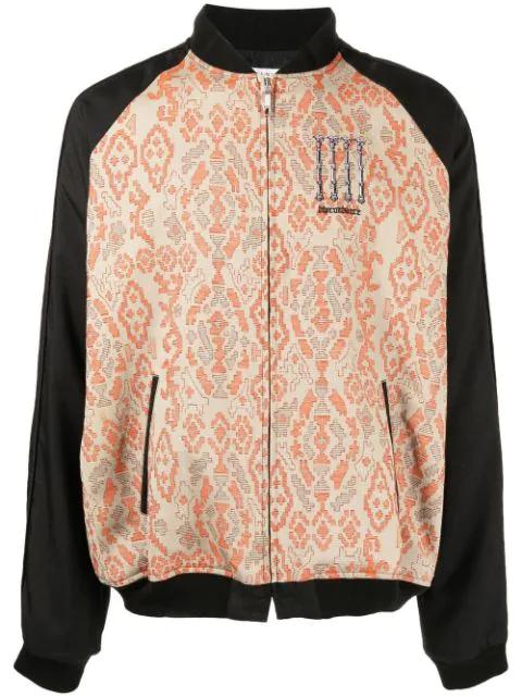 patterned-jacquard bomber jacket by CHILDREN OF THE DISCORDANCE