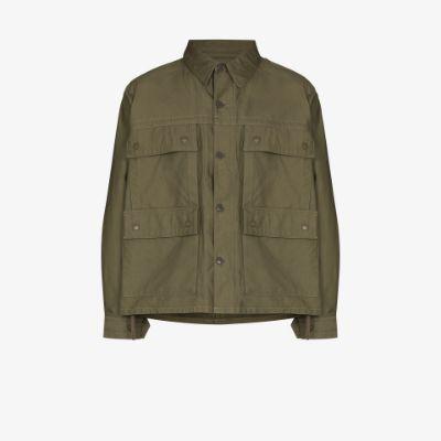 hoodied military jacket by CHIMALA