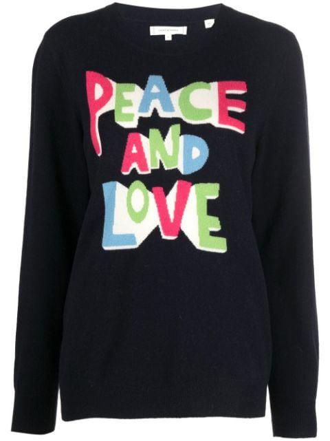 Love & Peace intarsia jumper by CHINTI&PARKER