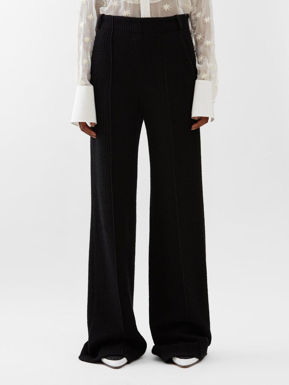 Wool and cashmere-blend wide-leg pants by CHLOE | jellibeans