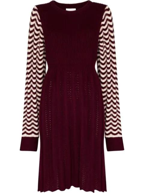 striped knit dress by CHLOE | jellibeans