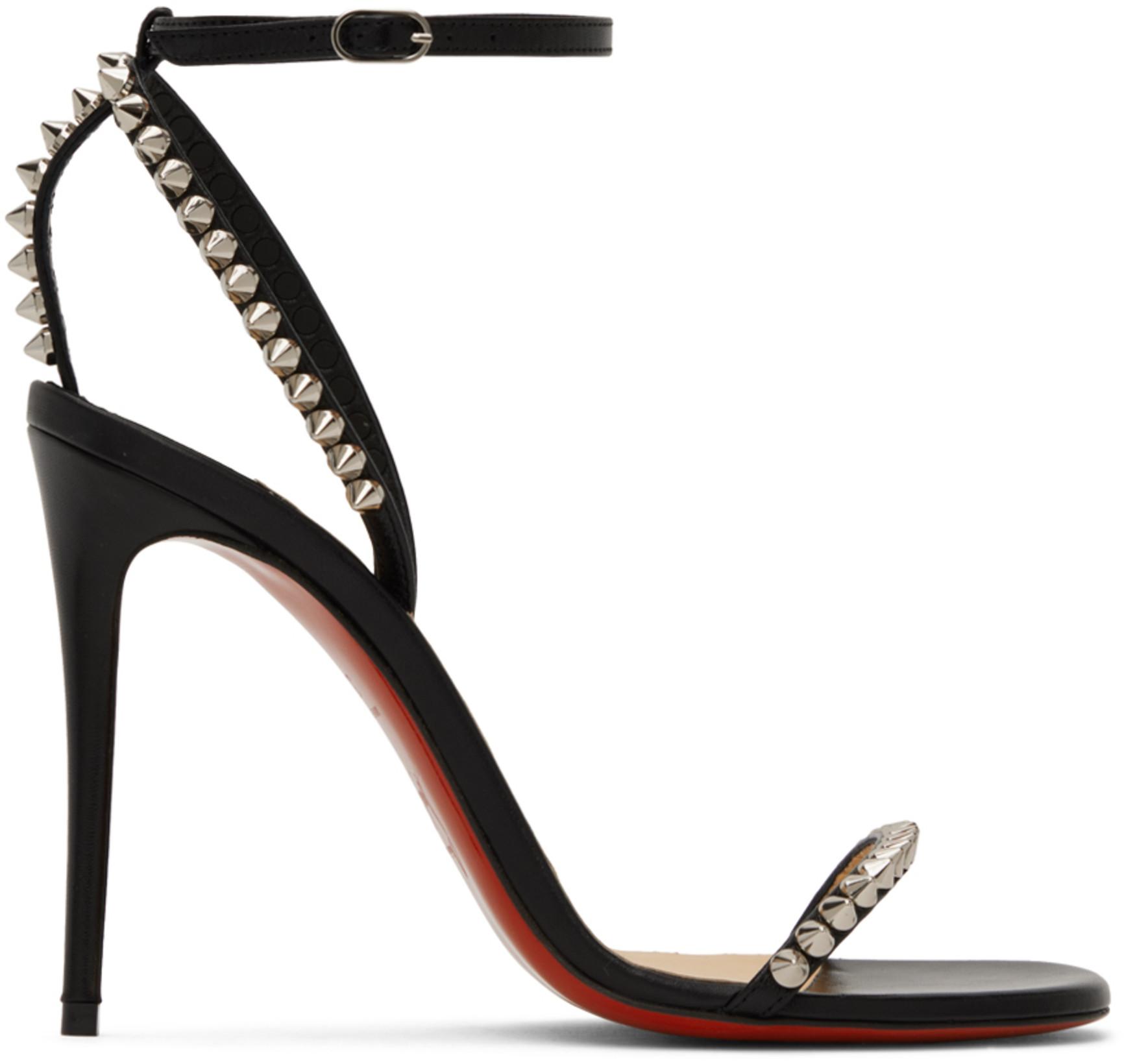 Black So Me 100 Heeled Sandals by CHRISTIAN LOUBOUTIN