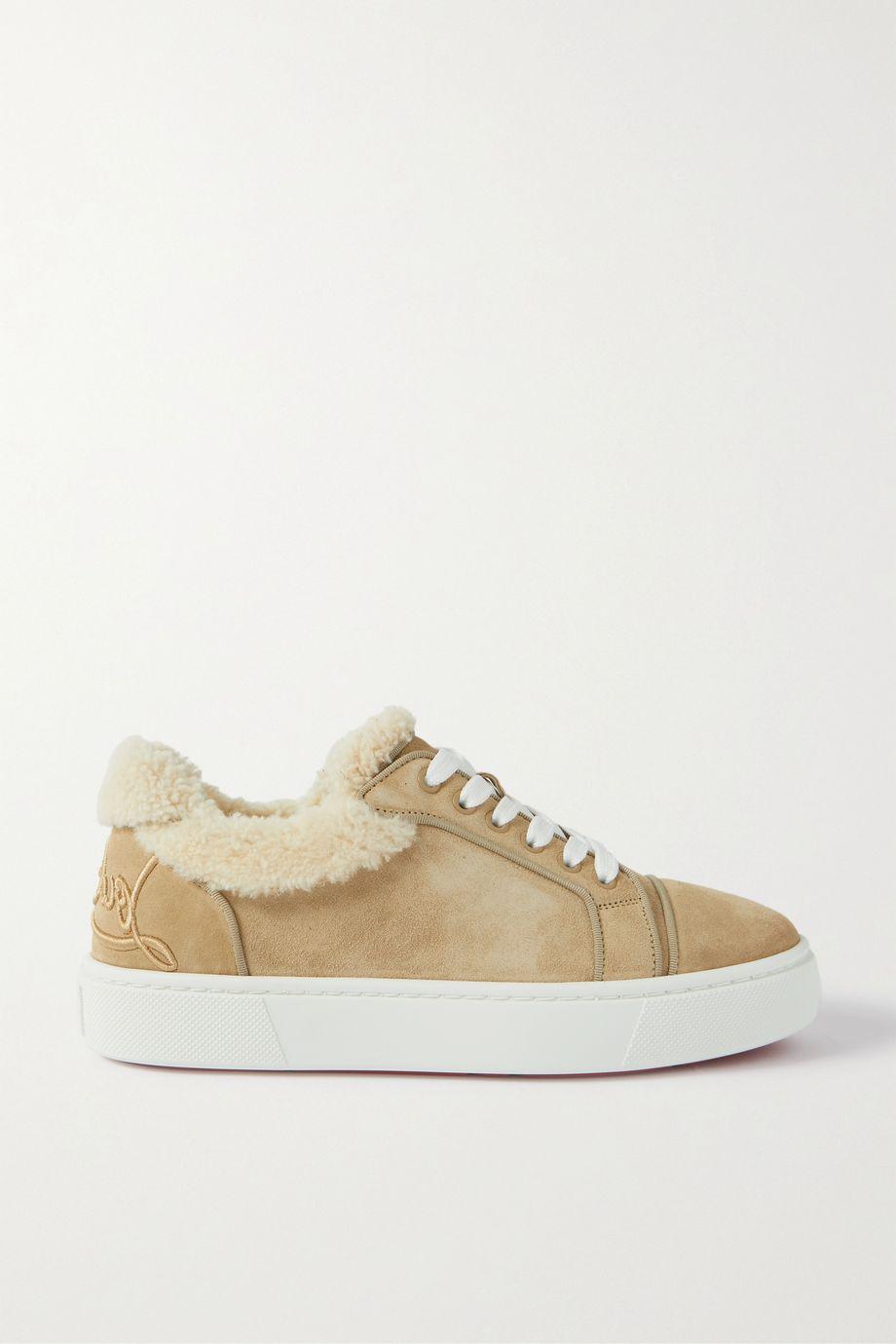 Fun Vierissima shearling-lined suede sneakers by CHRISTIAN LOUBOUTIN