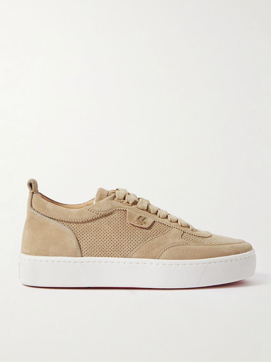 Happyrui Perforated Suede Sneakers by CHRISTIAN LOUBOUTIN
