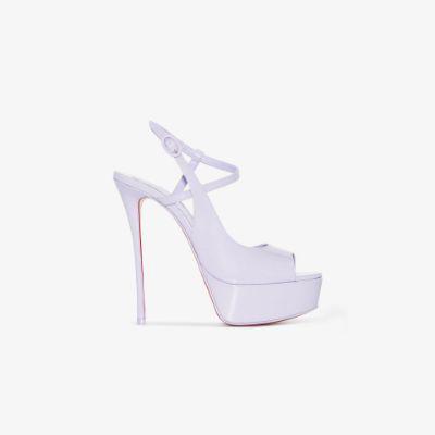 Lilac So Jenlove Alta 150 leather sandals by CHRISTIAN LOUBOUTIN